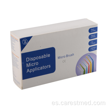Microaplicadores dentales desechables de diferentes tamaños